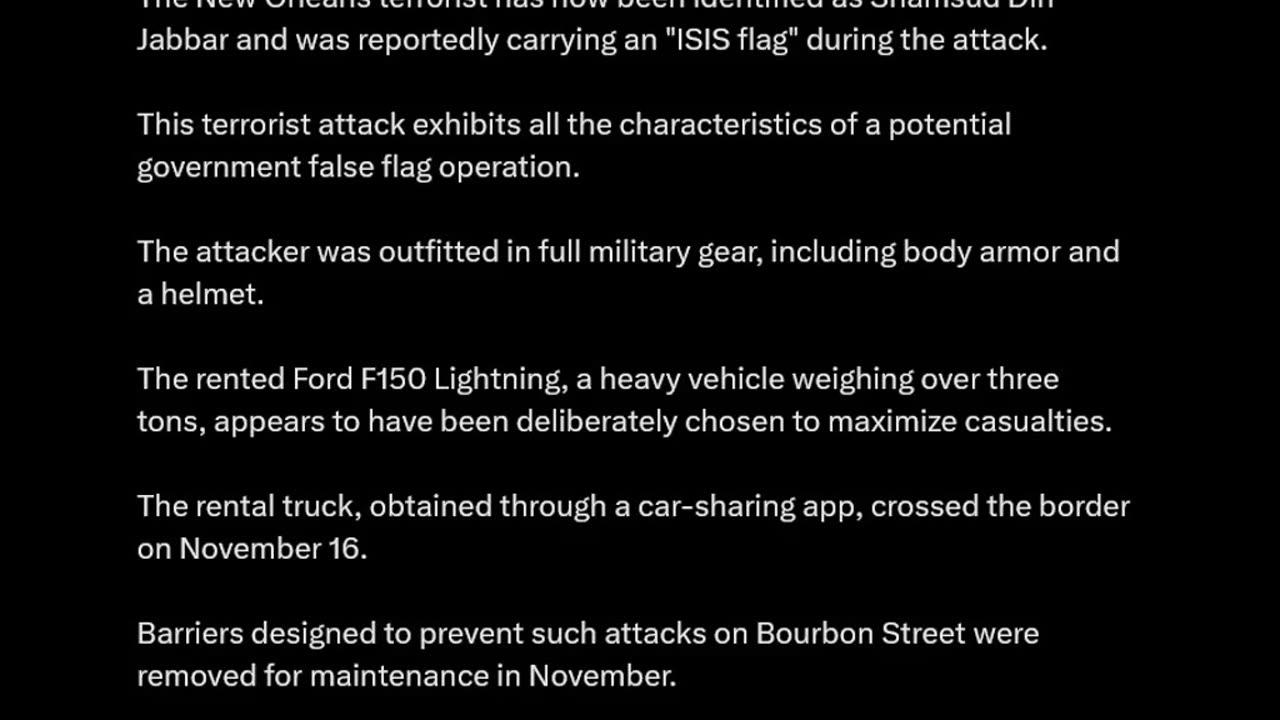 Tump was right | Muslim terrorist attack in New Orleans