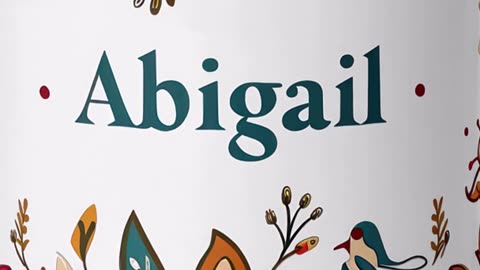 Taza personalizada única para Abigail ¡Perfecta para regalar! #TazaPersonalizada #RegaloEspecial
