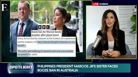 Philippines: Marcos Jr's Step Sister Faces Booze Ban After Ugly Plane Brawl | Firstpost Spotlight