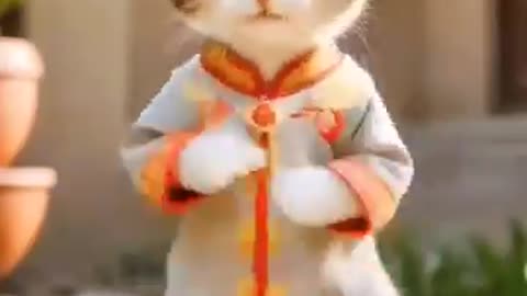 Cute cat dance
