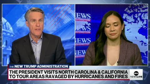 Trump in North Carolina and California to tour areas ravaged by hurricanes and fires