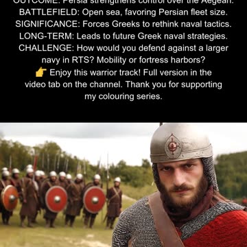Persians vs. Ionians 494 BC Persian Naval Victory #AncientGreece