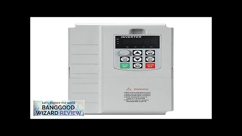 Variable Frequency Drive Frequency Inverter 7.5KW 10HP 34A VFD Single Phase Input Review