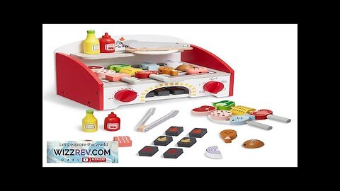 VEVOR 26 PCS Kids BBQ Grill Playset Wooden Cooking Grill Toy Set Review