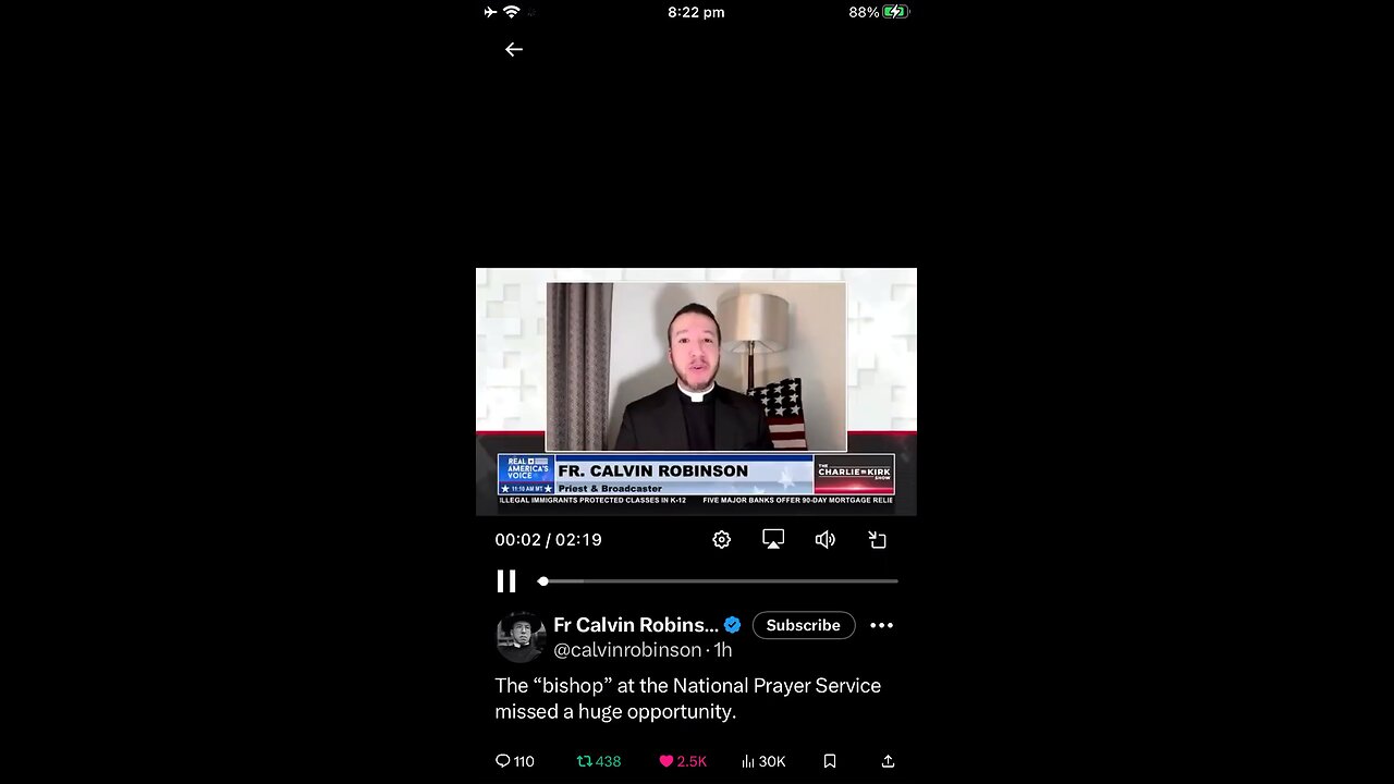 Fr Calvin Robinson on lady bishop speech Trump, migrants, transgender, children