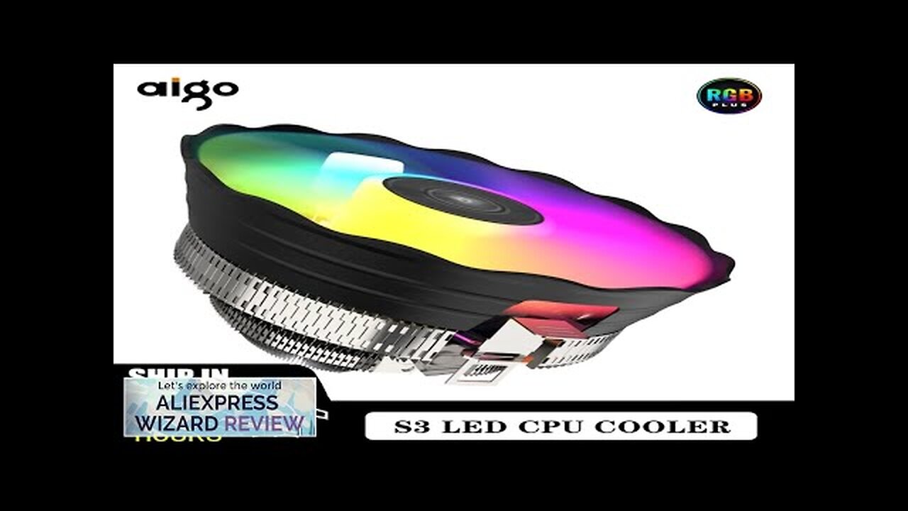 Aigo S3 CPU Cooling Processor Air Cooler Fan RGB PWM Hielera Intel Review