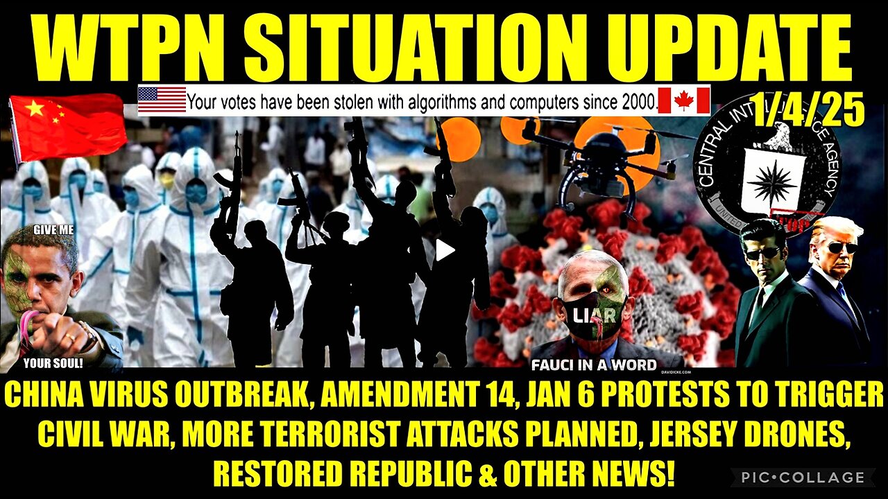 JAN6 DEM PROTESTS, AMENDMENT 14, CIA/FBI, ISIS ATTACKS, CIVIL WAR, CHINA PANDEMIC 2.0