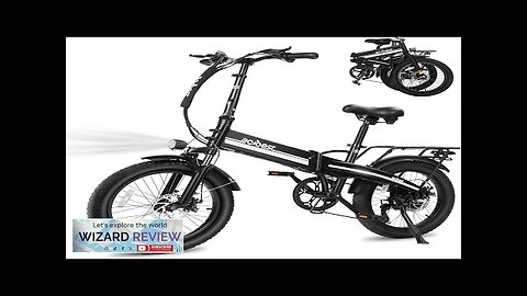 Electric Bike for Adults 750W Motor(Peak 1000W)55Miles 28Mph Top Speed 20" Fat Review