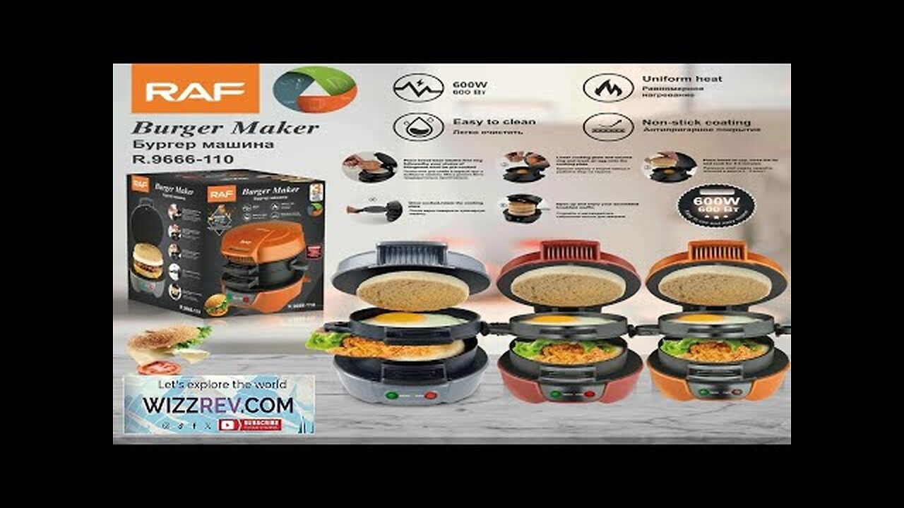 110V 220V Bread Electric Sandwich Maker Machine Toaster Mini Non Stick Burger Review