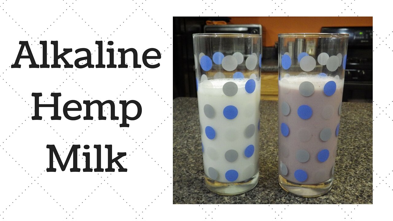 Hemp Milk Dr.Sebi Alkaline Electric Recipe