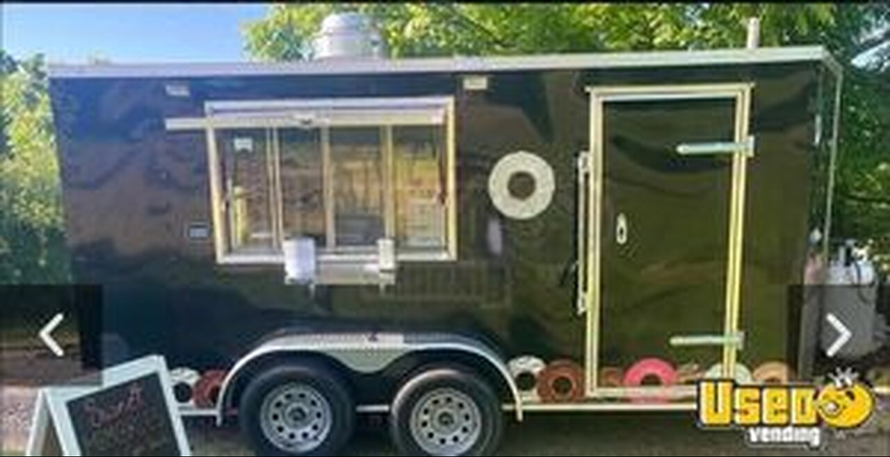 Ready to Go - 2021 8' x 14' Donut Concession Trailer | Mobile Food Unit for Sale in Massachusetts!
