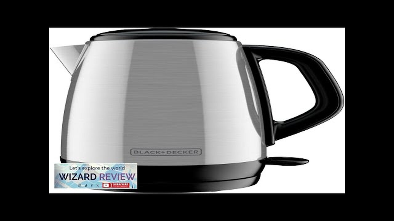 BLACK+DECKER 1.7L Cordless Electric Kettle KE1700SD Rapid Boil Auto Shutoff Stainless Review