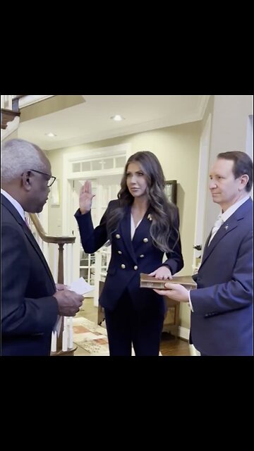 Supreme Court Justice Thomas swears Kristi Noem in as DHS Secretary