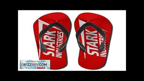 Marvel Iron Man Stark Industries Logo Flip Flop Slippers Review