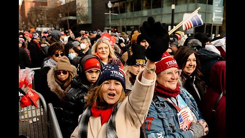 Live from outside Capital One Area as crowds gather on Donald Trump's inauguration day