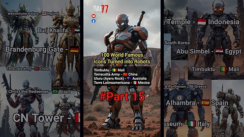 🔥 What If 100 World Icons Transformed into Futuristic Giant Robots? 🤖⚡ | #DocumentsAI77