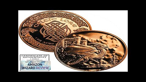 Welsh Red Dragon Celtic 1 oz Pure .999 Copper Round Bullion Coin Review