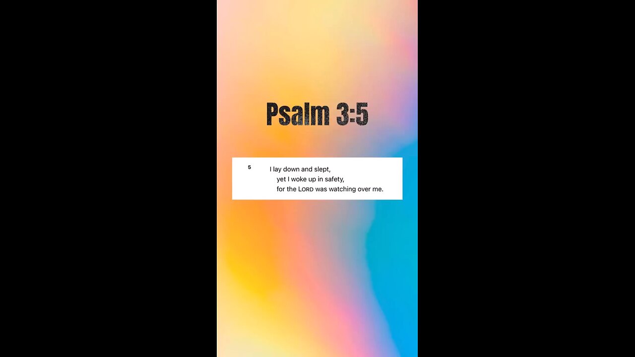 Psalm 3:5