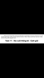 THPT Nông Cống 3 – Thanh Hóa: Một túi chứa 10 tấm thẻ đỏ và 6 thẻ xanh. Bạn Nam rút ngẫu nhiên