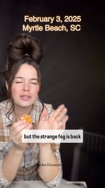 The strange fog is a back & a private lab recently tested the fog”