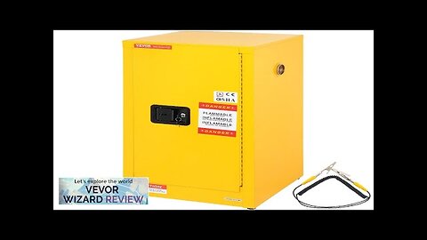 VEVOR Flammable Cabinet 18.1" x 18.1" x 35.4" Galvanized Steel Safety Cabinet Review