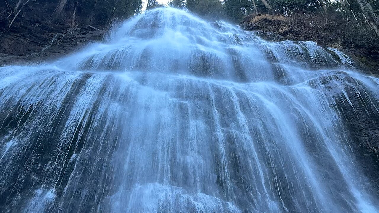 Bridal Falls slow motion water fall