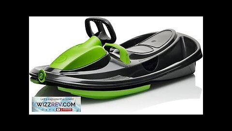 Snow Sled for Kids Adults Toboggan Sled Easy Turning Steering Wheel Review