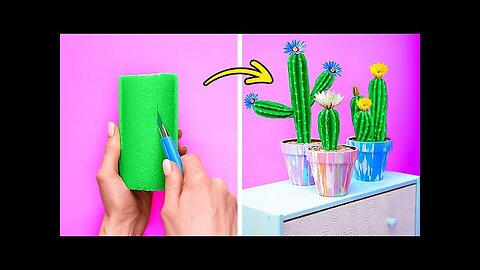 DIY ROOM DECOR WITH UNEXPECTED MATERIALS 😍🌵