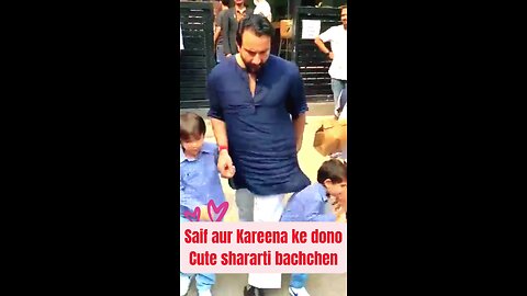 Saif ali khan and Kareena Kapoor Cute and naughty sons