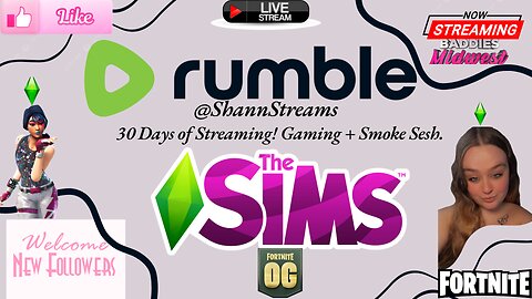 LIVE RIGHT NOW! COME JOIN! >> Day 11 of 30 days of Steaming! Gaming + Entertainment - BADDIES SUNDAY! Fornite + More!