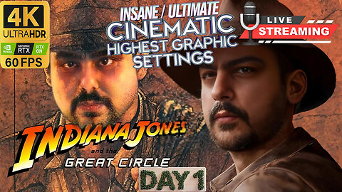 Indiana Jones and the Great Circle DAY 1 LIVE: Uncovering Hidden Secrets in 4K 60fps Epic Gameplay