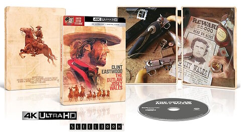 The Outlaw Josey Wales [4K UHD Steelbook & Standard Edition U.S & U.K] Clint Eastwood