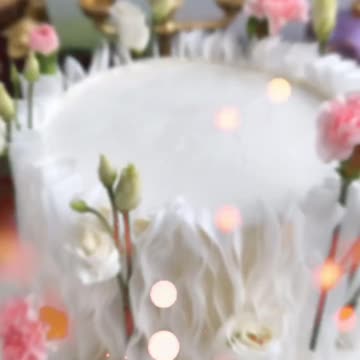 Декор торта на вафельной бумаге + Рецепт крема для покрытия торта