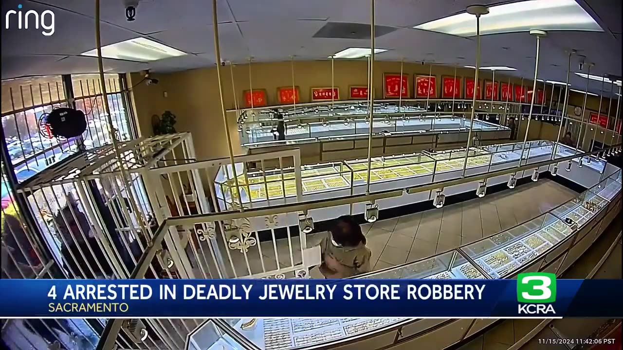 Video shows deadly Sacramento-area jewelry store robbery, shooting..