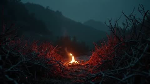 Fire on the Bank of Thorns