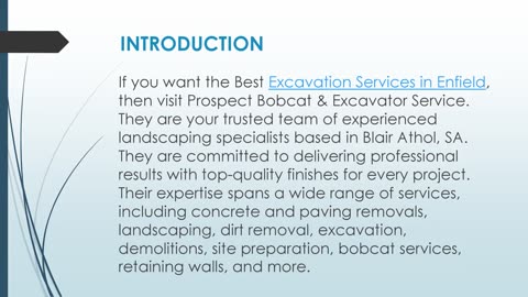 Best Excavation Services in Enfield