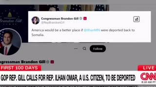 BOOM 💥Congressman Brandon Gill RepBrandonGill WANTS ILHAN OMAR