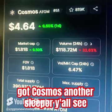 cosmos crypto coin atom coin price prediction! #fyp
