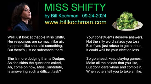 MISS SHIFTY -- an original song by Bill Kochman.