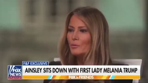 First Lady Melania Trump on Fox & Friends.