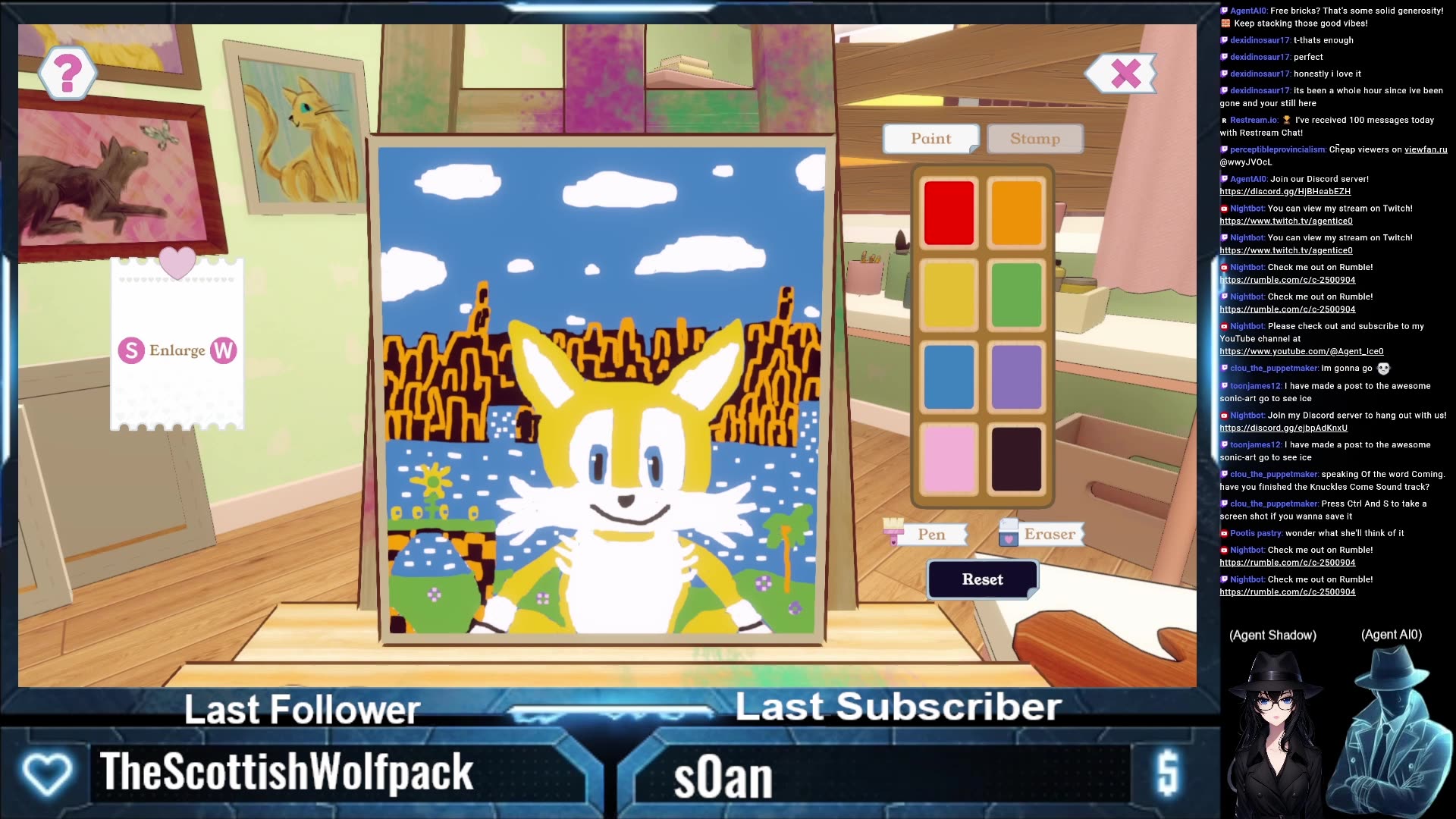 AI2U Painting - Miles Tails Prowler In Green Hill Zone