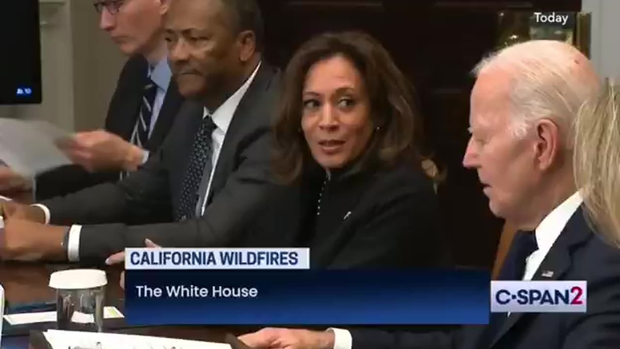 Shakaja e Biden për zjarret në Los Anxheles, reagimi epik i Kamala Harris