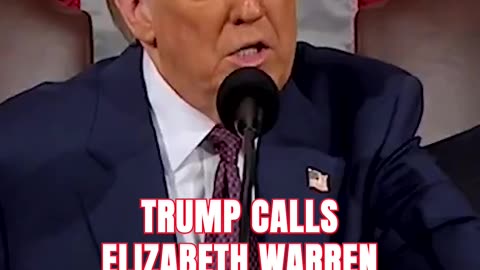 Trump CALLS OUT Elizabeth Warren During Speech