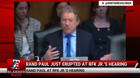 Rand Paul Just Erupted At RFK Jr.'s Hearing