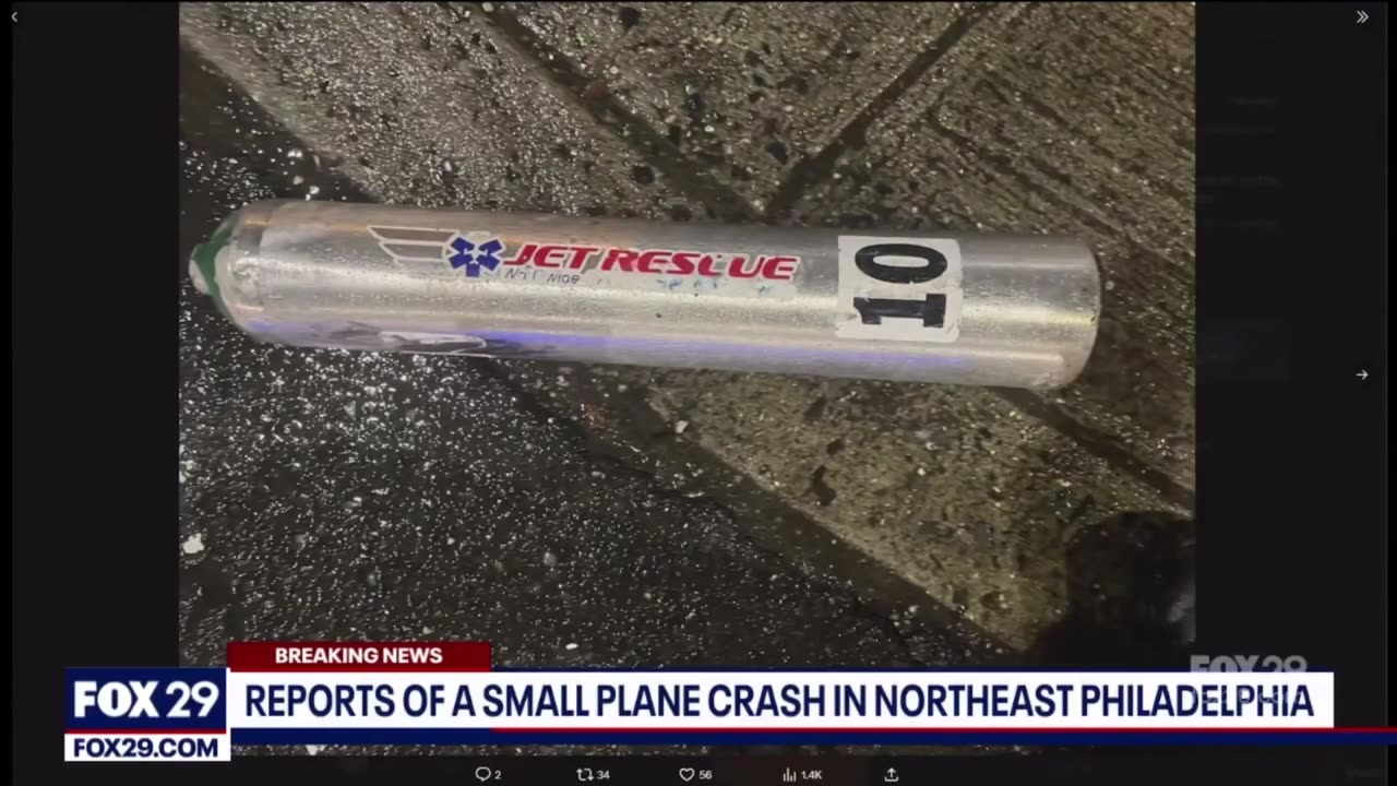 Debris from the Philadelphia plane crash has been found over a 1/4 mile away