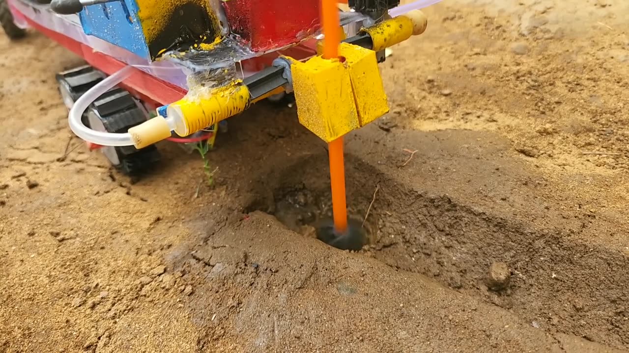 Diy tractor mini borewell drilling machine | Hydraulic powered | Water pump | Science project