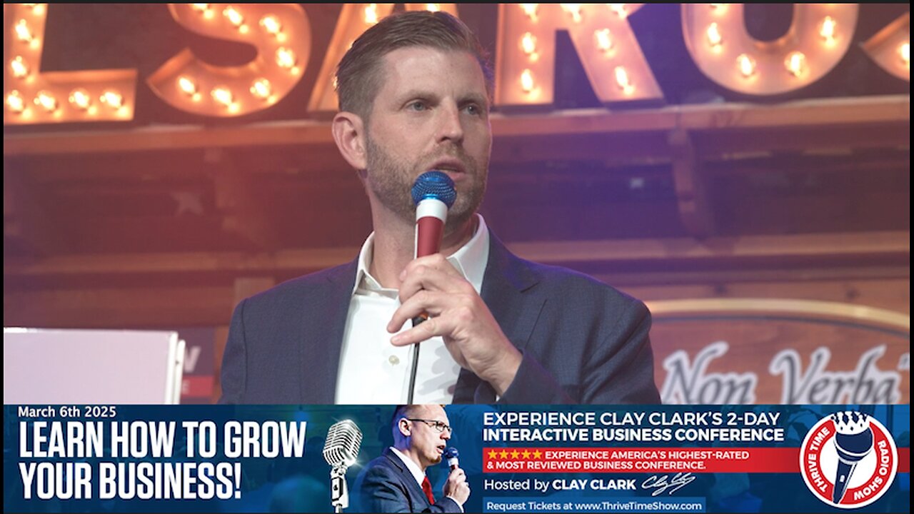 Eric Trump | Eric Trump Discusses Energy, Sales & Real Estate | "Energy Is Everything! Energy Is Contagious. People Are Attracted to People With Good Energy. Energy Is Critical to Small Business." - 3/6/2025