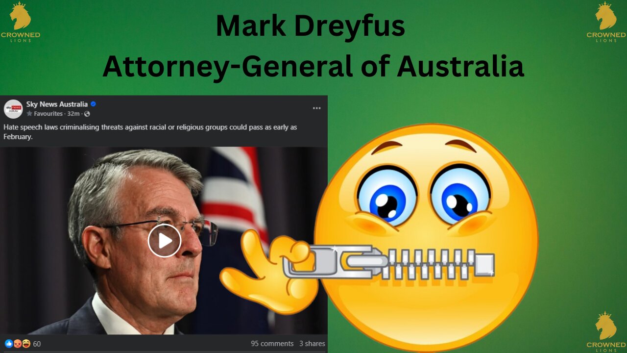 Zip your Lips Mark Dreyfus Attorney-General of Australia