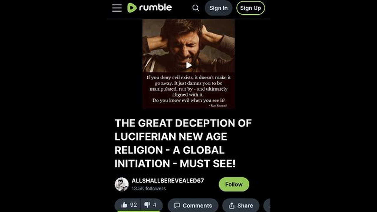 THE GREAT DECEPTION OF THE LUCIFERIAN NEW AGE RELIGION