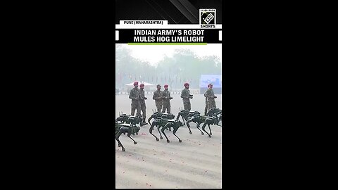 Watch_ Indian Army's robotic mules ready for Army Day Parade 2025